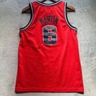 Nike New Jersey Nets Kenyon Martin 6 Nba Jersey Red Youth Large Length Vintage