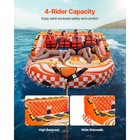 Uimoso Towable Tube For Boating 1-4 Riders Boating Tubes Towable Water Sport