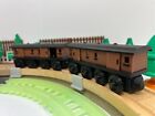 Wooden Railway  Compatible Brown Box Cars  Custom Made  Thomas   Friends Brio