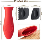 7 Pcs Cast Iron Cleaning Kit chainmail Scrubber Brush bright Color