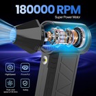 180000rpm Electric Air Duster Cordless Mini Jet Dry Blower Portable Turbo Fan Us