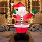 6ft Christmas Inflatable Santa Claus With Led Light Blow Up Outdoor Yard Decor