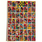 Batman Included Vintage Japanese Karuta Uncut Sheet Showa Tokusatsu