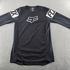 Fox Racing 180 Jersey Shirt Mens Small Black White Motocross Mx Long Sleeve Poly