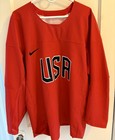 Pro Stock Nike Swift Women   s Usa Iihf Authentic Hockey Practice Jersey Red 56w