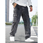 W K Clothing Men   s Cargo Jeans     Regular Fit cotton Denim  Stylish   Comfortable