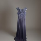 Izilady Mother Of Bride groom Formal Sequin Lace Maxi Dress Gown Size 12