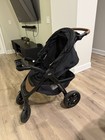 Chicco Bravo Primo Stroller Black Brown Single Folding Adjustable Handles Basket