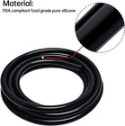 10 Feet Id  1 4    6mm Silicone Vacuum Hose Tube High Performance Black