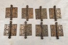 8 Exceptional Pattern American 19th Century Hinges 