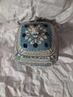 Antique Porcelain Blue   White Incense Burner Vintage 5 5 Inch