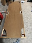Vintage Korean War 1951 Army No 1 Military Folding Wood Brown Canvas Cot