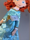 Disney Store Brave Merida 20in Plush Doll Brave Blue And Gold Dress Nwt