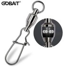 20pcs Rolling Barrel Swivel 75lb Fishing Swivels Solid Ring