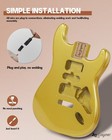 Diy Strat Style Electric Guitar Kit  Gold Mahogany Body laurel Wood Fingerboard