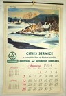 1964 Vtg Citgo Cities Service Oil Gas Station Advertising Calendar Jack Pellew