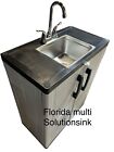 Portable Hand Wash Sink With Hot And Cold Water With Nsf Parts 110v   Side Sink 