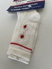 Vintage Gold Bug Socks 3-12 Months 1986 Nip Cotton Nylon White Rose Child Girls