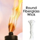 1 4    Round Fiberglass Wick 8 Feet Kerosene Lamp Tiki Torch Bottle Oil Candle Usa