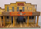 Vintage Marx Toys Litho Tin Dodge City Storefront Hotel Post Office Barber Bank