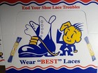Best Shoe Laces Vintage Product Graphic Box 1950 s Brooklyn New York Nos Retro