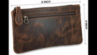 Vintage Leather Pencil Case Pouch  Pen Pouch For Work   University  For Men wome