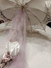 Elegant Handmade 30   Vintage  Lace Linen Parasol Bridal Shower Decoration