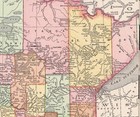 1895 Antique Minnesota State Map Vintage Map Of Minnesota Wall Decor 2411