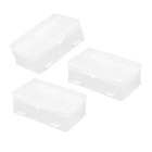 3pcs Nail Storage Organizer Box Double Layer Large Capacity Manicure Tool Case