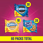 Nabisco Sweet Treats Cookie Variety Pack  Oreo   Chips Ahoy   60 Pk  great Price
