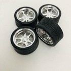 Pegasus 1 24-1 25 Scale Chrome Dagger s Wheels   Tires  4  1226