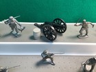 Vintage Marx Fort Apache Play Set 54mm Cannon   Defenders In Silver Color