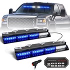 Emergency Dash Strobe Lights - 16 8  Blue Led Light Bar For Trucks  Safety Warni
