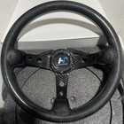 14   Full Carbon Fiber Racing Black Steering Wheel 3  Deep Dish With Horn Button