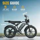 Tst Electric Bike For Adults  1500w Peak Brushless Motor 20  Fat Tire E Bike Us