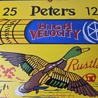Vintage Peters Ammunition Sign - Firearm Rifles Shotgun Shell Gas Porcelain Sign