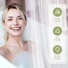 Amazerbath Clear Shower Curtain Liner 72x72  Waterproof Peva Liner With 3