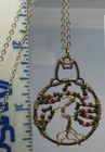 E038 Tree Of Life In Round Dream Catcher Ring With Cat Head