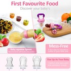 Wajiayon Baby Fruit Feeder Pacifier 5-pack With Spoon - Teethers For Infants Pin