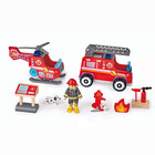 Brio World City Fire Station Wooden Railway Train Set Toy Firefighter Kids