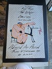 Pink Floyd Poster Rare The Wall Christies Animation Art Auction Sep 1990 