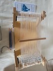 Vintage Harrisville Easy Weaver Hardwood Loom Warped With Heddle   Shuttle