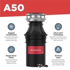 Maxpw- amana Continuous Feed 1 2-hp Septic Safe Corded Garbage Disposal  