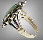 Vintage Maisels Fred Harvey Era Trading Post Green Turquoise Ring Sz 6 5 Nice 1   