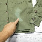 Faherty Shirt Jacket Womens S Green Utility Button Up Workwear Pockets Cotton