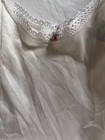 Girls Vintage Candy Kane By Imerman Lace Ruffled Slip Size 6