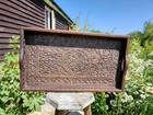Antique Carved Serving Tray  Anglo-indian  Teak Afternoon Tea Platter  Victorian