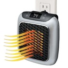 Lcd Portable Electric Small Heater Turbo 800 Wall Outlet Space Heater Adjustable