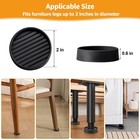 Non Slip Rubber Furniture Pads 2 Inch 4pcs  Couch Bed 2inch Black 4pcs 