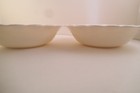 Vintage Macbeth Evans Chinex Classic Flower Glass Pair Of Berry Bowls